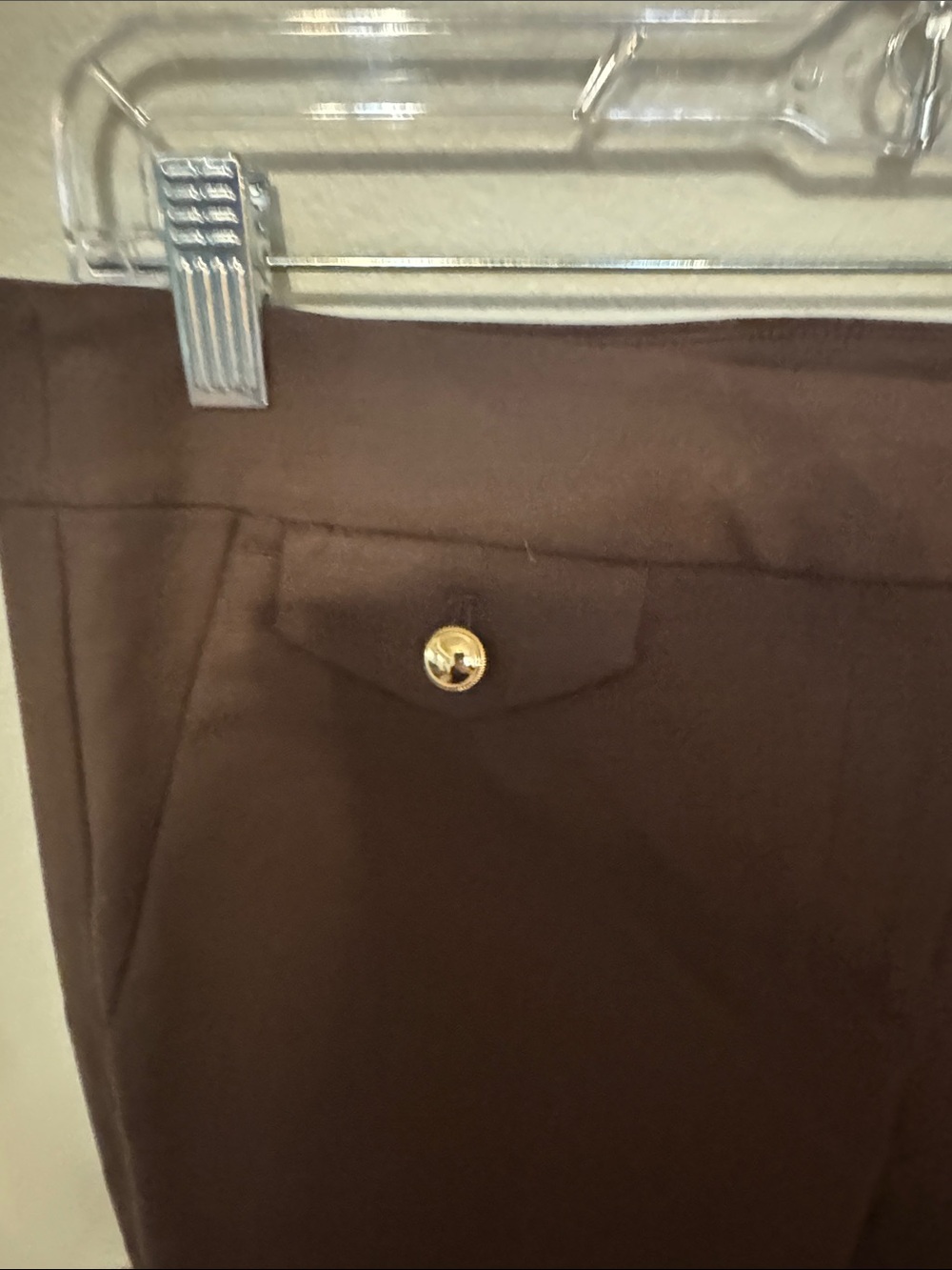 LOFT Chocolate Brown Cropped Slim Ankle Pants - Picture 5 of 13